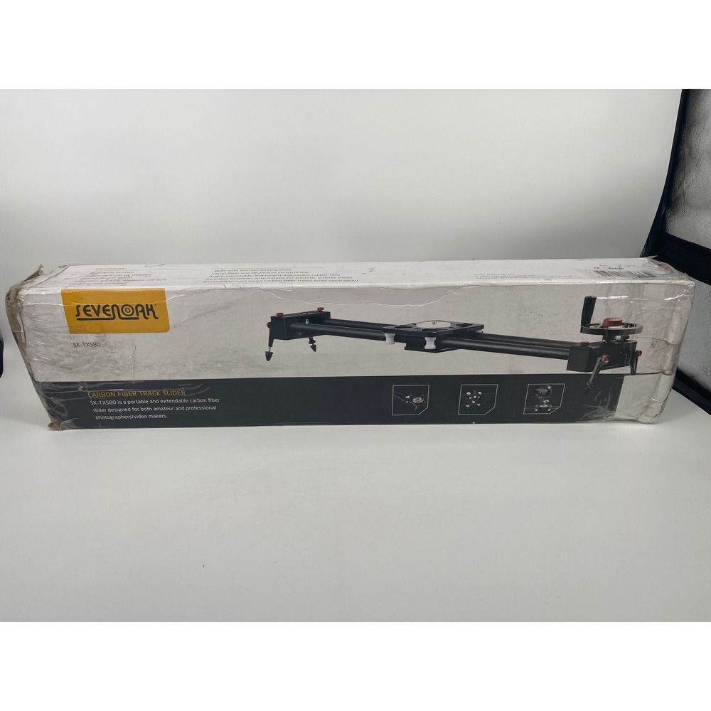 Sevenoak SK-TXS80 Carbon Fiber Track Slider 80cm DSLR Video Camera Flywheel Belt